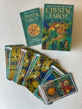 🔮 Crystal Tarot Deck with Guidebook 💎 Like New